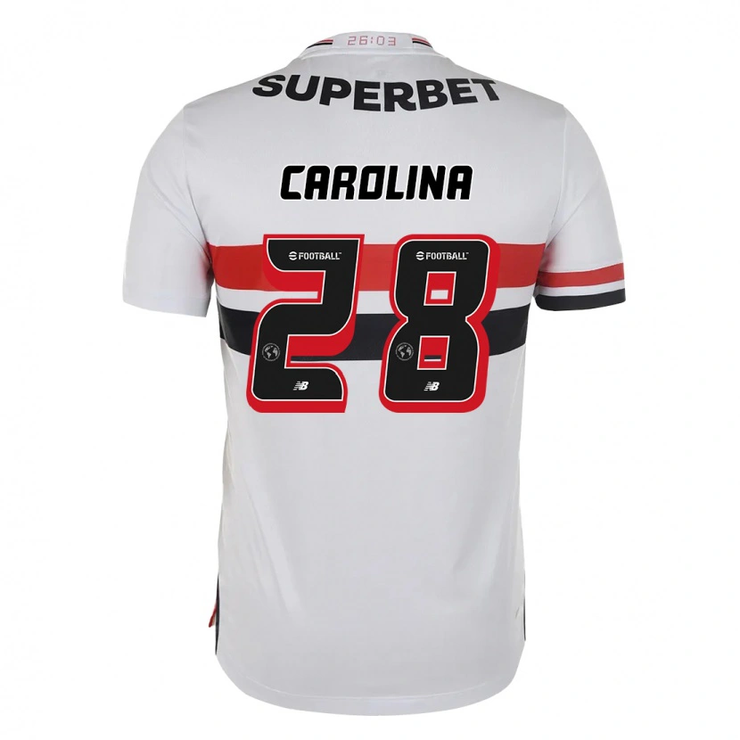 Danxen Dětské Ana Carolina #28 Černá Červená Domů Hráčské Dresy 2025/26 Dres