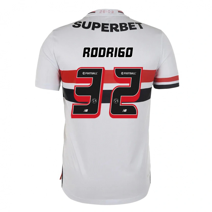 Danxen Dětské Rodrigo #32 Černá Červená Domů Hráčské Dresy 2025/26 Dres