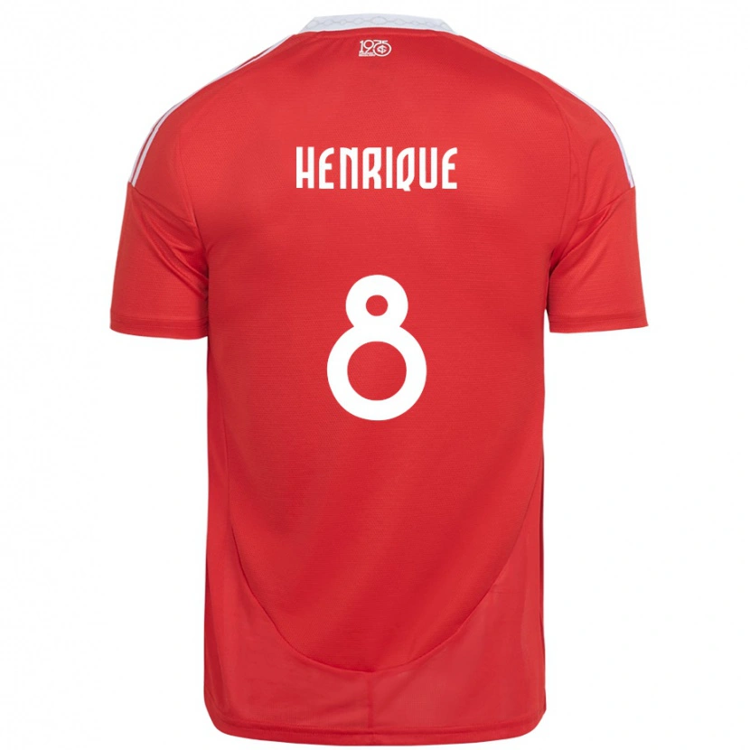 Danxen Dětské Bruno Henrique #8 Bílá Červená Domů Hráčské Dresy 2025/26 Dres