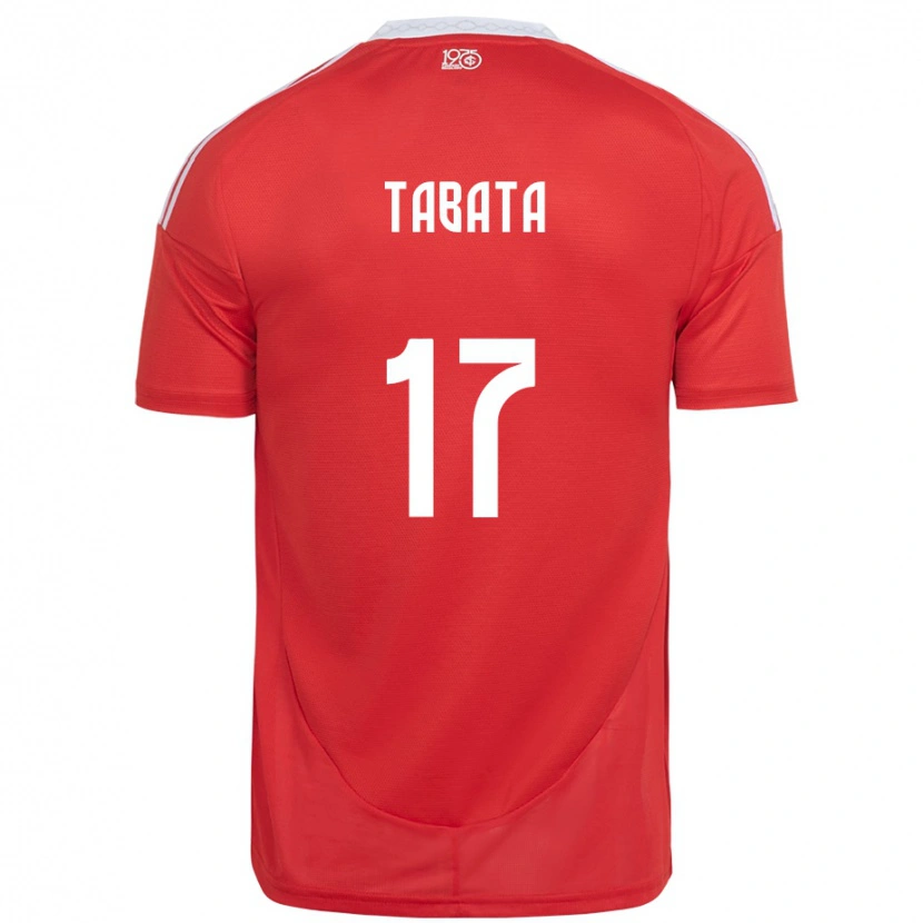 Danxen Dětské Bruno Tabata #17 Bílá Červená Domů Hráčské Dresy 2025/26 Dres