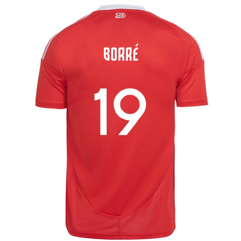 Danxen Dětské Rafael Borré #19 Bílá Červená Domů Hráčské Dresy 2025/26 Dres
