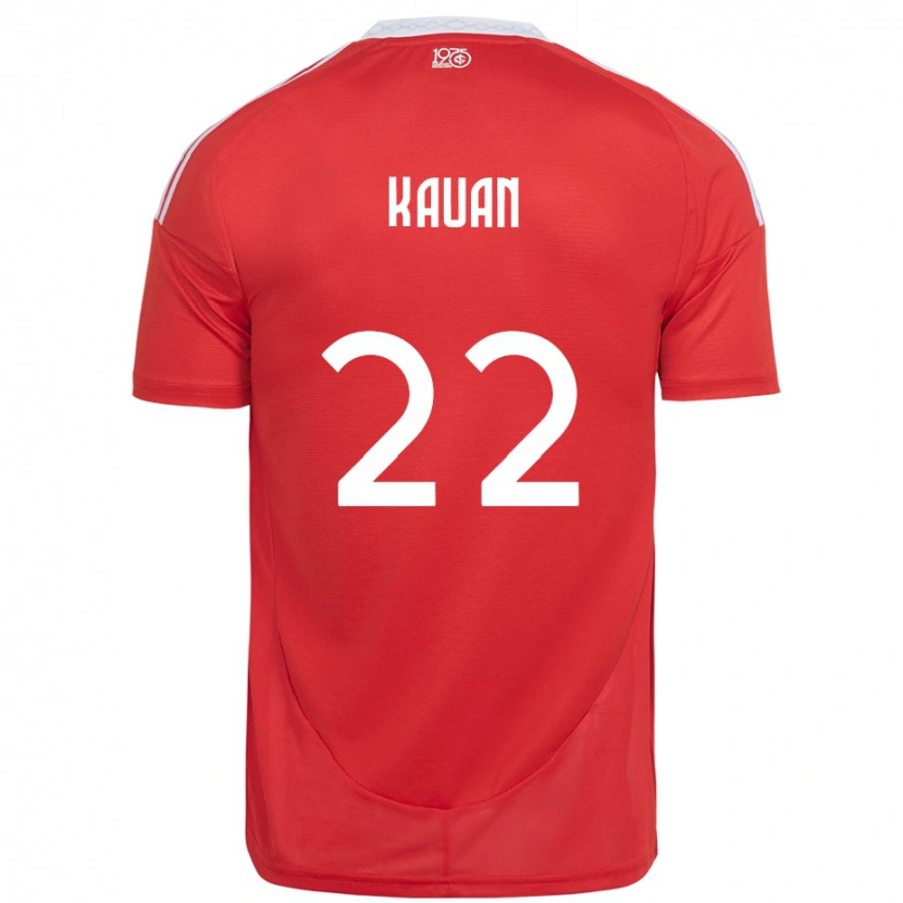 Danxen Dětské Kauan #22 Bílá Červená Domů Hráčské Dresy 2025/26 Dres