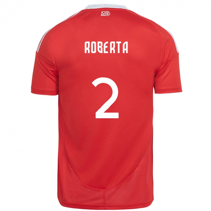 Danxen Dětské Roberta #2 Bílá Červená Domů Hráčské Dresy 2025/26 Dres