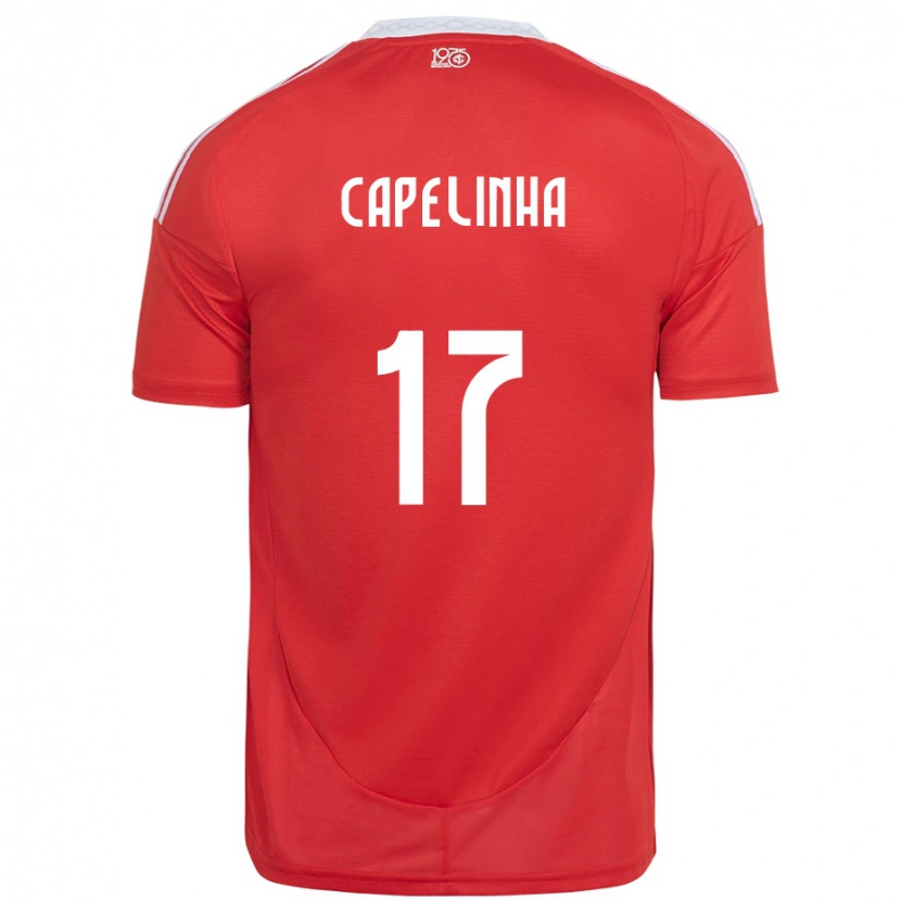 Danxen Dětské Capelinha #17 Bílá Červená Domů Hráčské Dresy 2025/26 Dres