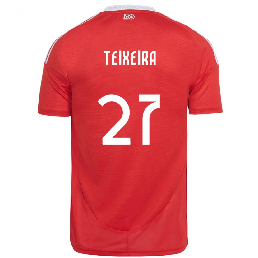 Danxen Dětské Danny Teixeira #27 Bílá Červená Domů Hráčské Dresy 2025/26 Dres