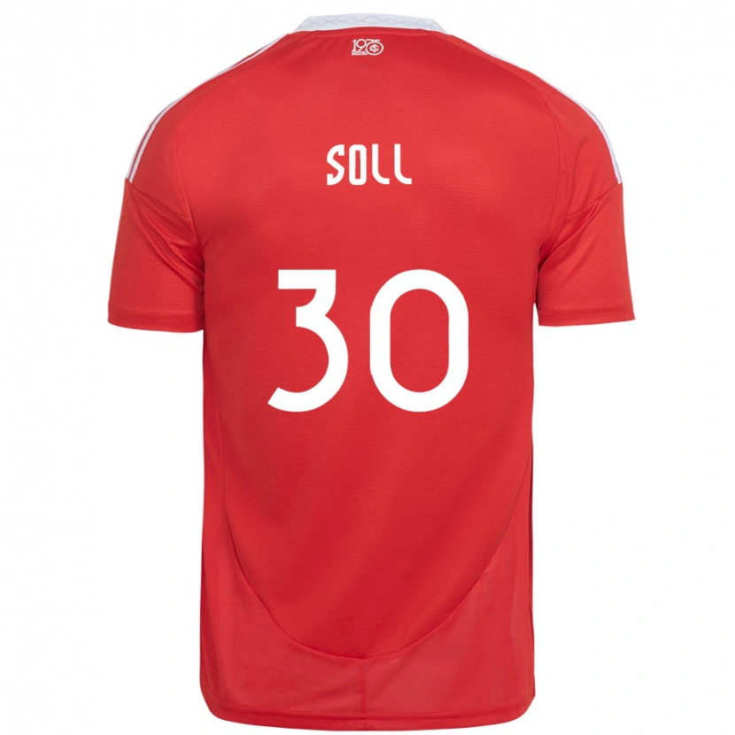 Danxen Dětské Soll #30 Bílá Červená Domů Hráčské Dresy 2025/26 Dres