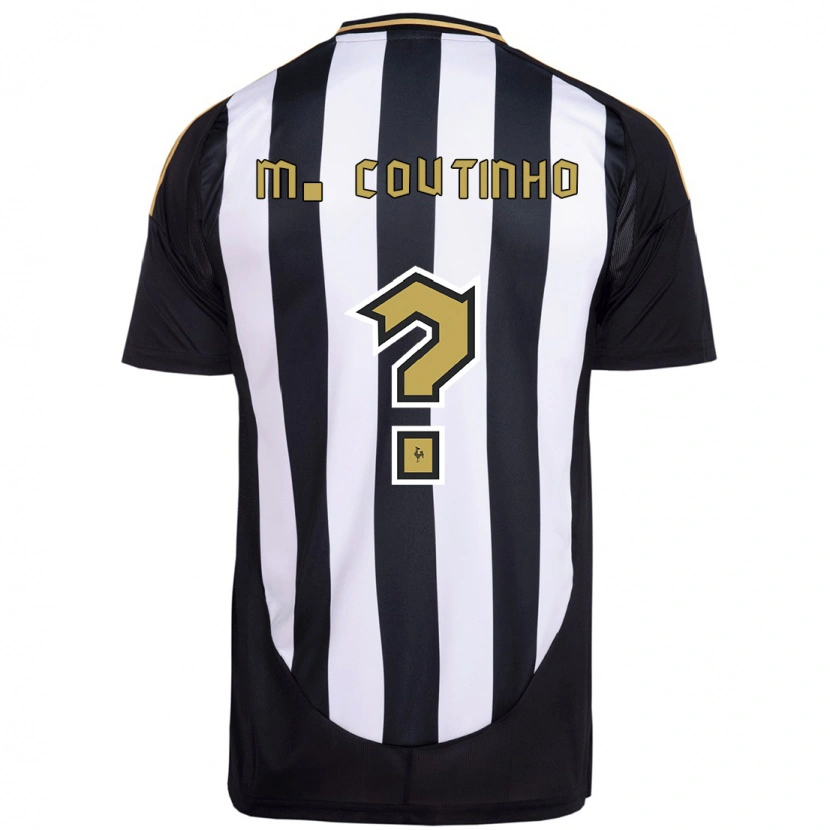 Danxen Dětské Murilo Coutinho #0 Bílá Černá Domů Hráčské Dresy 2025/26 Dres