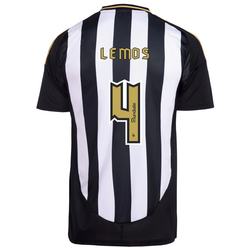 Danxen Dětské Mauricio Lemos #4 Bílá Černá Domů Hráčské Dresy 2025/26 Dres
