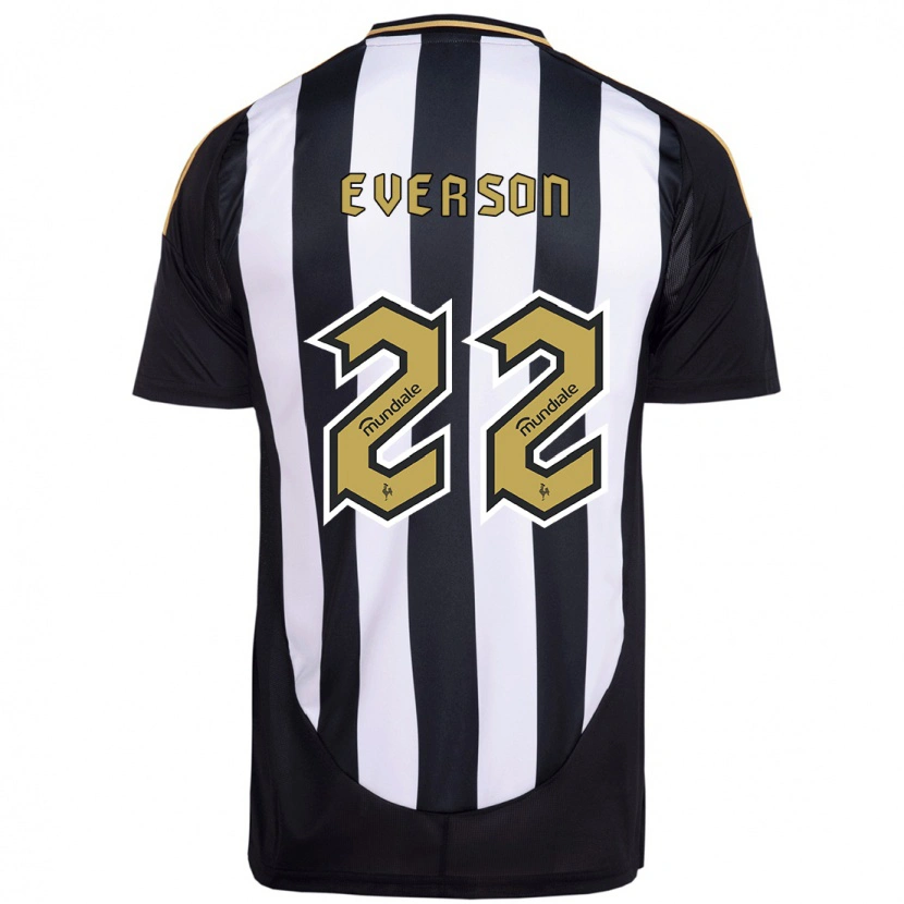 Danxen Dětské Everson #22 Bílá Černá Domů Hráčské Dresy 2025/26 Dres