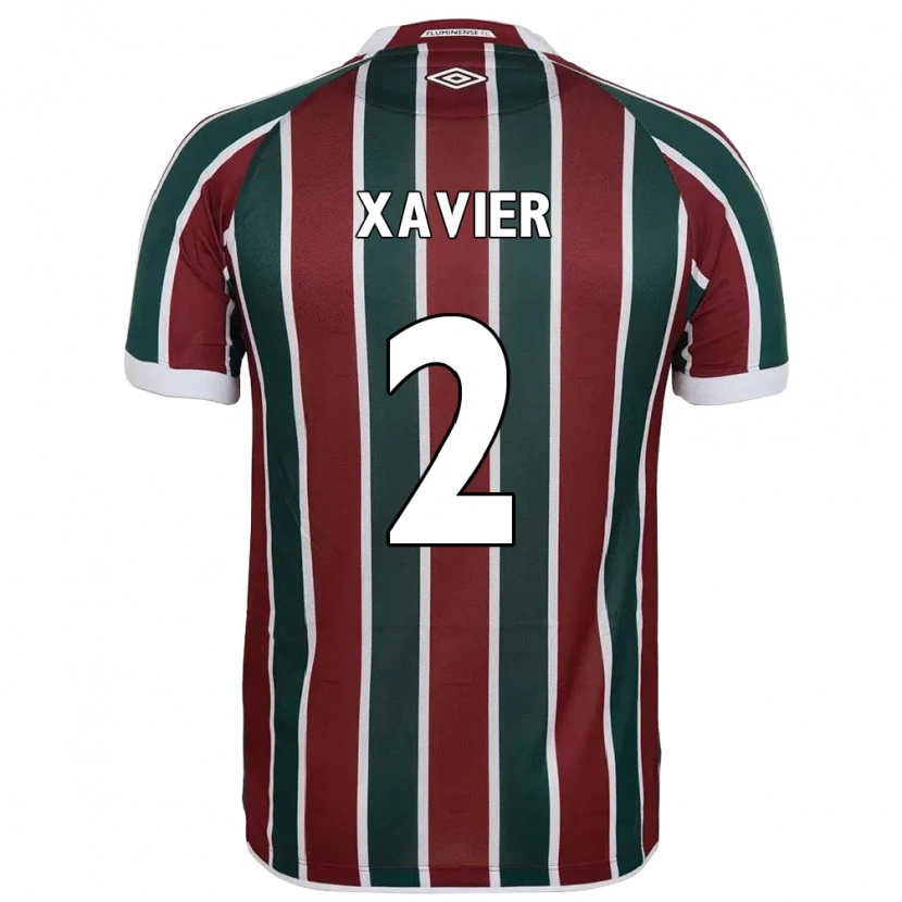 Danxen Dětské Samuel Xavier #2 Bílá Zelená Vínová Domů Hráčské Dresy 2025/26 Dres