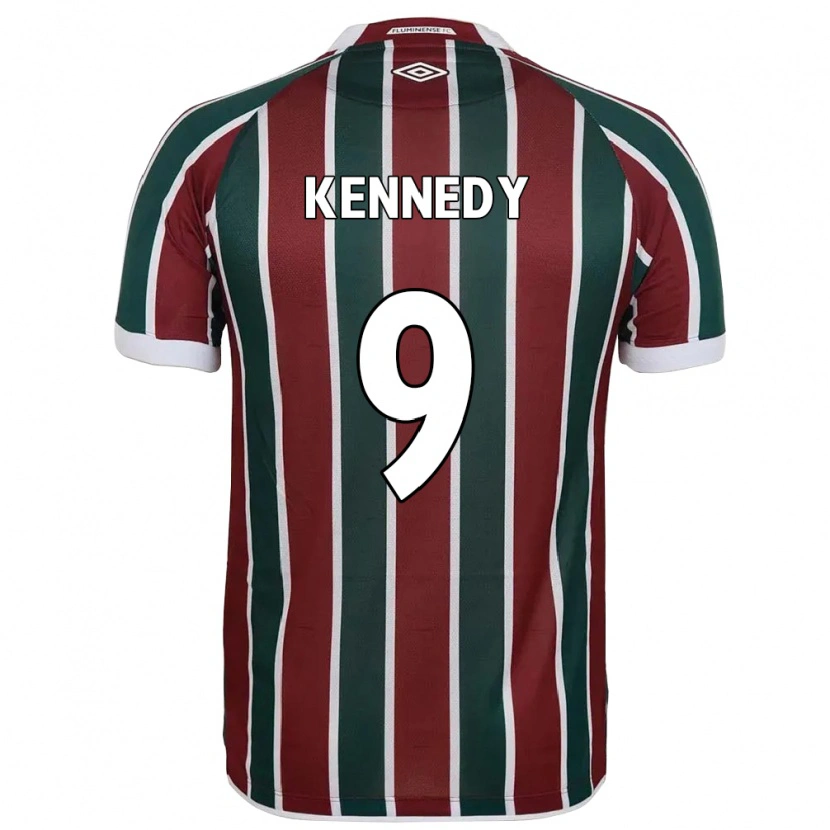 Danxen Dětské John Kennedy #9 Bílá Zelená Vínová Domů Hráčské Dresy 2025/26 Dres