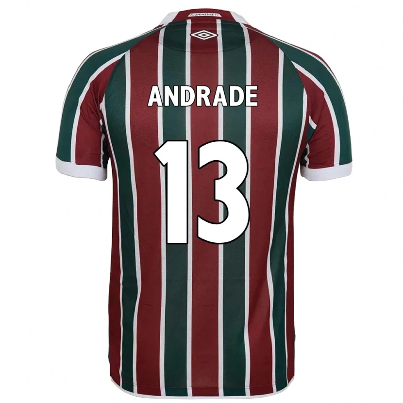 Danxen Dětské Felipe Andrade #13 Bílá Zelená Vínová Domů Hráčské Dresy 2025/26 Dres