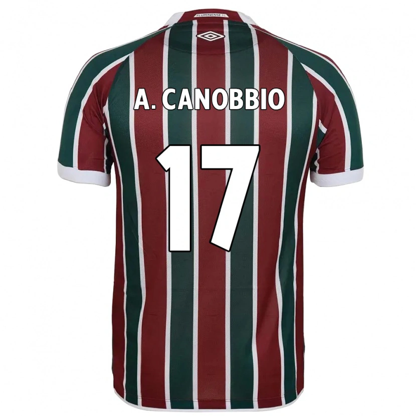 Danxen Dětské Agustín Canobbio #17 Bílá Zelená Vínová Domů Hráčské Dresy 2025/26 Dres