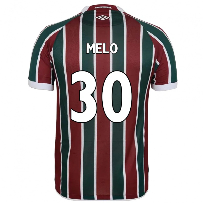 Danxen Dětské Felipe Melo #30 Bílá Zelená Vínová Domů Hráčské Dresy 2025/26 Dres