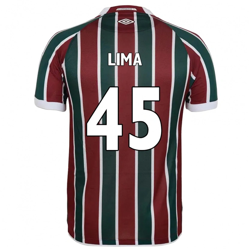 Danxen Dětské Lima #45 Bílá Zelená Vínová Domů Hráčské Dresy 2025/26 Dres