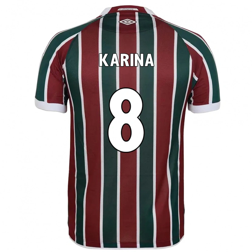 Danxen Dětské Karina #8 Bílá Zelená Vínová Domů Hráčské Dresy 2025/26 Dres