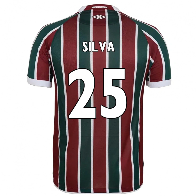 Danxen Dětské Julia Silva #25 Bílá Zelená Vínová Domů Hráčské Dresy 2025/26 Dres