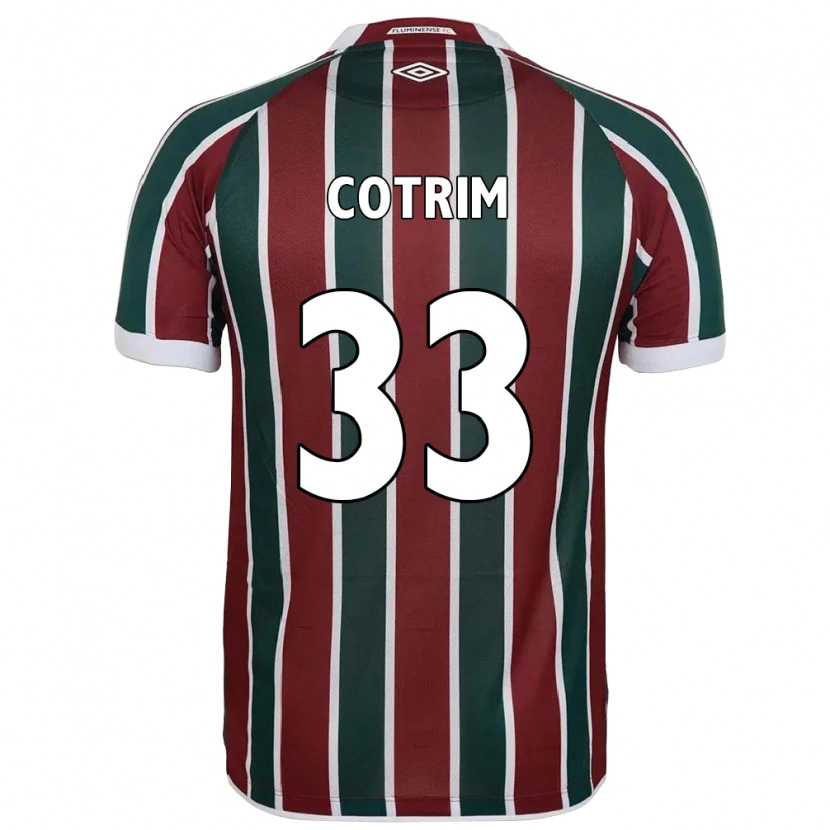 Danxen Dětské Bruna Cotrim #33 Bílá Zelená Vínová Domů Hráčské Dresy 2025/26 Dres