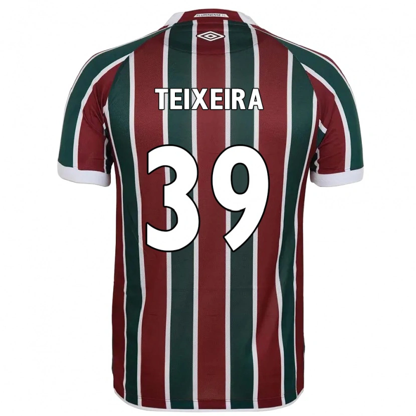 Danxen Dětské Gabriel Teixeira #39 Bílá Zelená Vínová Domů Hráčské Dresy 2025/26 Dres