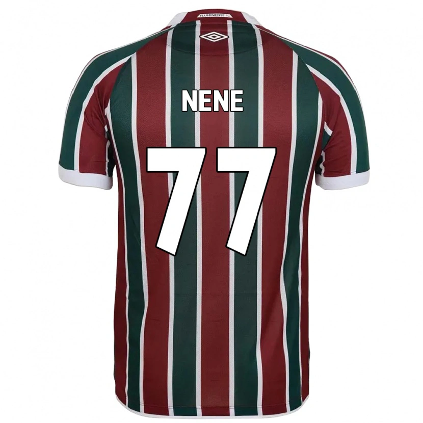Danxen Dětské Nene #77 Bílá Zelená Vínová Domů Hráčské Dresy 2025/26 Dres