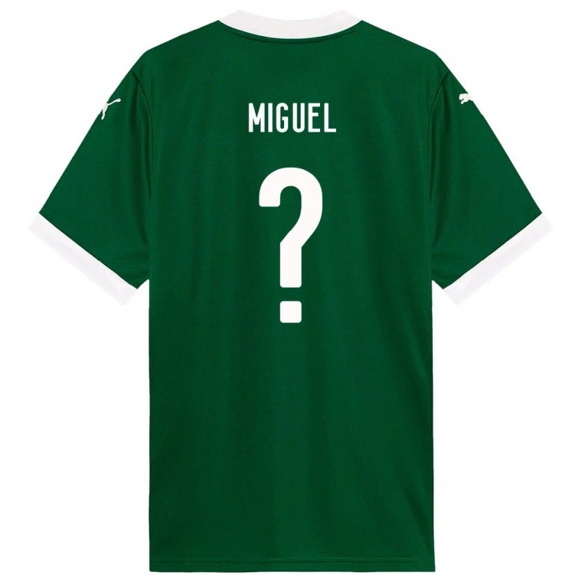 Danxen Dětské Carlos Miguel #0 Bílá Zelená Domů Hráčské Dresy 2025/26 Dres