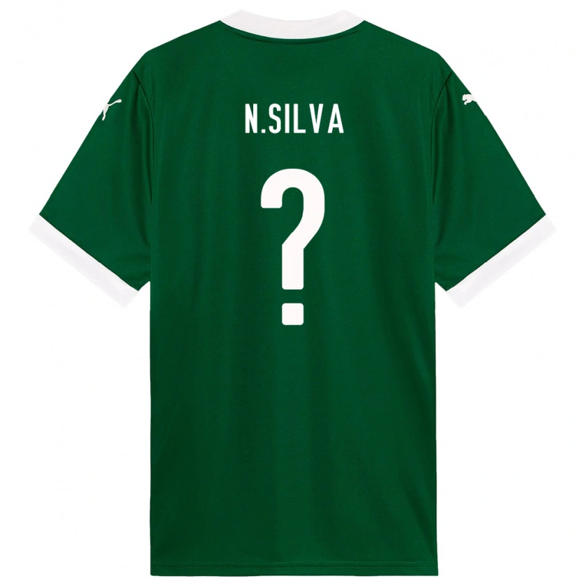 Danxen Dětské Ney Silva #0 Bílá Zelená Domů Hráčské Dresy 2025/26 Dres