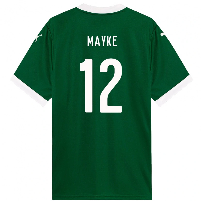 Danxen Dětské Mayke #12 Bílá Zelená Domů Hráčské Dresy 2025/26 Dres
