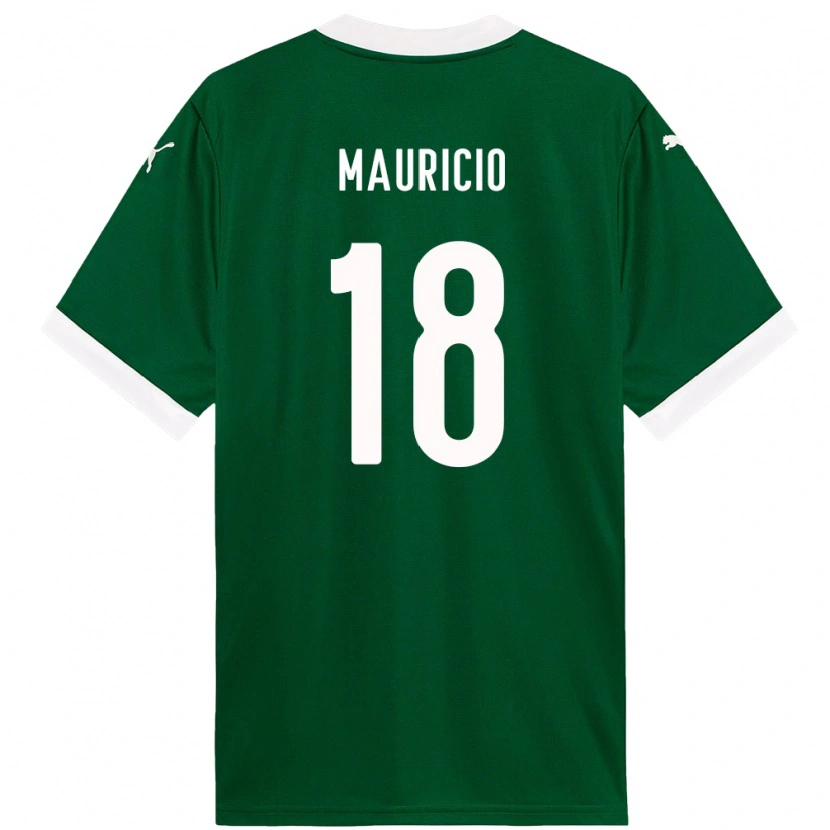 Danxen Dětské Mauricio #18 Bílá Zelená Domů Hráčské Dresy 2025/26 Dres