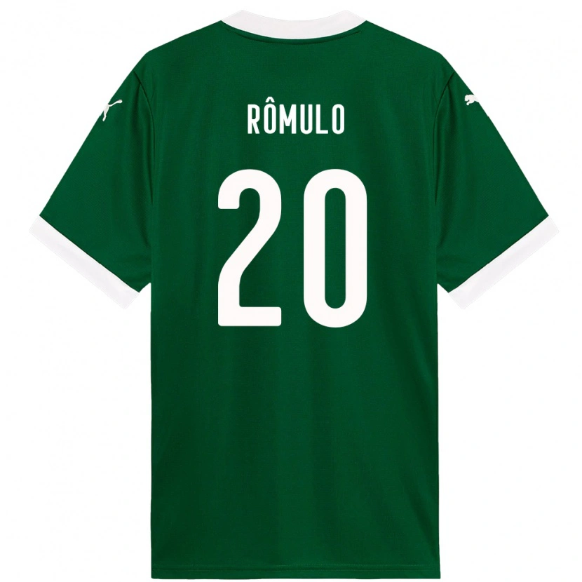 Danxen Dětské Rômulo #20 Bílá Zelená Domů Hráčské Dresy 2025/26 Dres