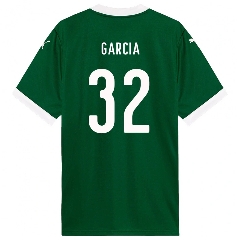 Danxen Dětské Garcia #32 Bílá Zelená Domů Hráčské Dresy 2025/26 Dres