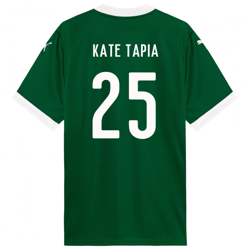 Danxen Dětské Kate Tapia #25 Bílá Zelená Domů Hráčské Dresy 2025/26 Dres