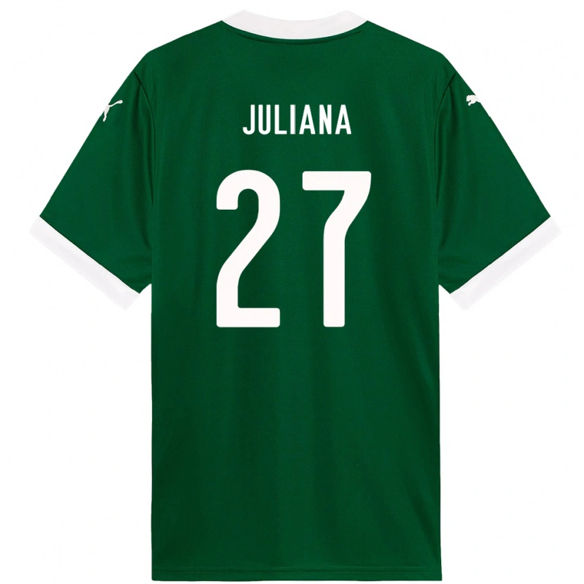 Danxen Dětské Juliana #27 Bílá Zelená Domů Hráčské Dresy 2025/26 Dres