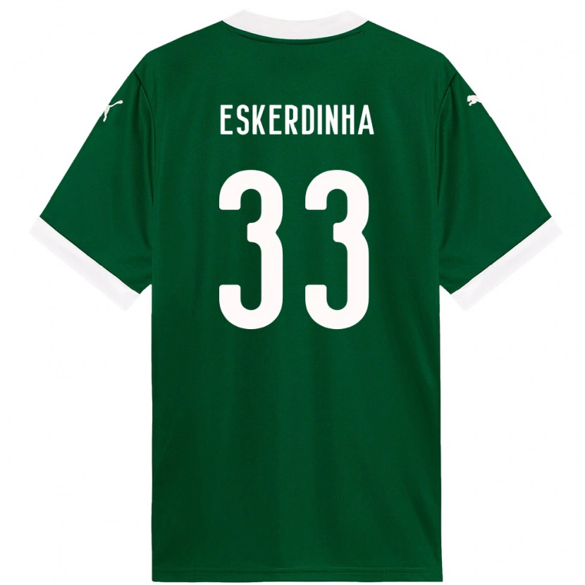 Danxen Dětské Eskerdinha #33 Bílá Zelená Domů Hráčské Dresy 2025/26 Dres