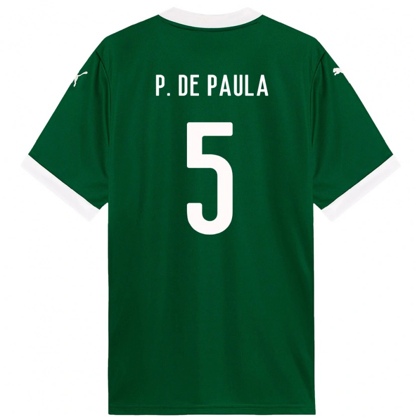 Danxen Dětské Patrick De Paula #5 Bílá Zelená Domů Hráčské Dresy 2025/26 Dres