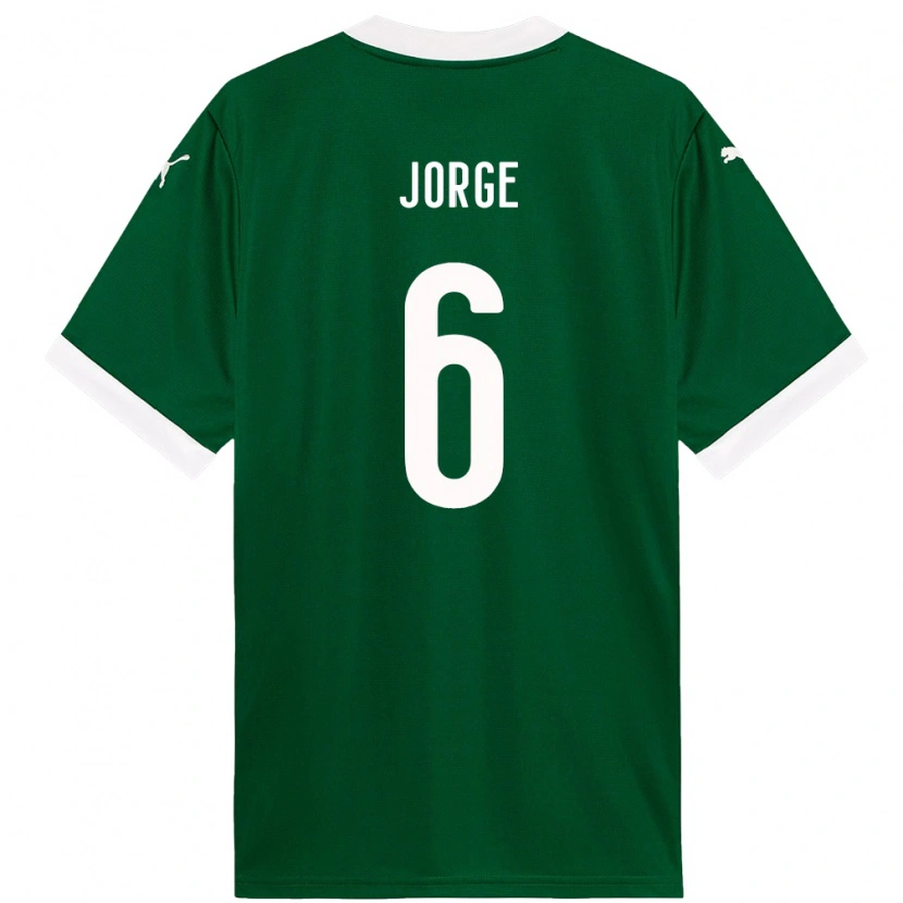 Danxen Dětské Jorge #6 Bílá Zelená Domů Hráčské Dresy 2025/26 Dres