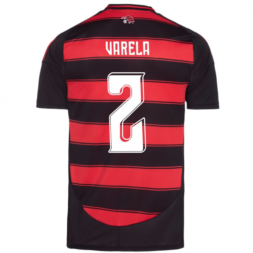 Danxen Dětské Guillermo Varela #2 Bílá Červená Domů Hráčské Dresy 2025/26 Dres