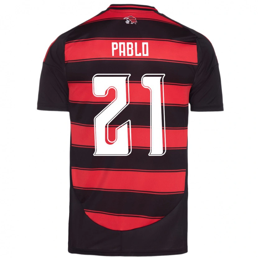 Danxen Dětské Pablo #21 Bílá Červená Domů Hráčské Dresy 2025/26 Dres