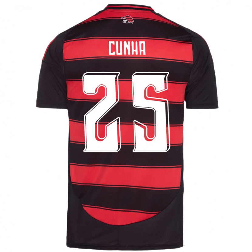 Danxen Dětské Matheus Cunha #25 Bílá Červená Domů Hráčské Dresy 2025/26 Dres