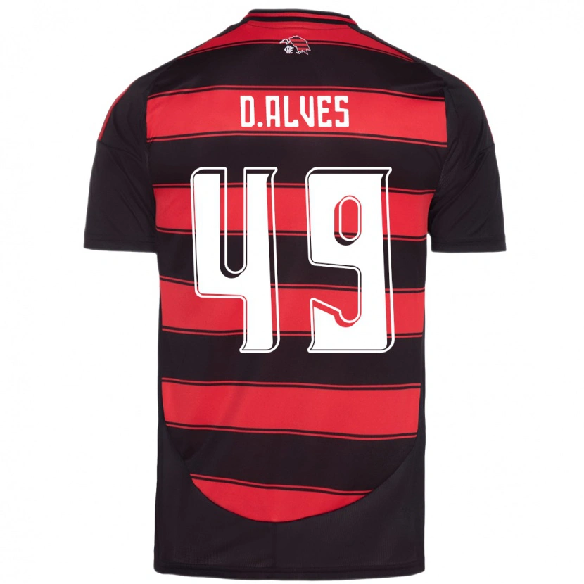 Danxen Dětské Dyogo Alves #49 Bílá Červená Domů Hráčské Dresy 2025/26 Dres