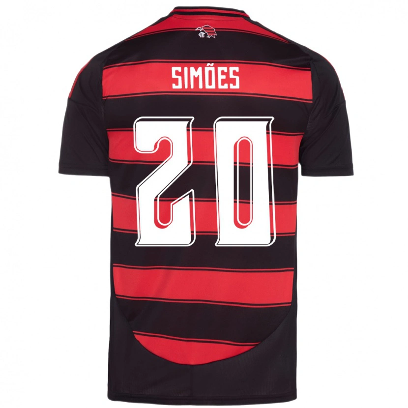 Danxen Dětské Fabi Simões #20 Bílá Červená Domů Hráčské Dresy 2025/26 Dres