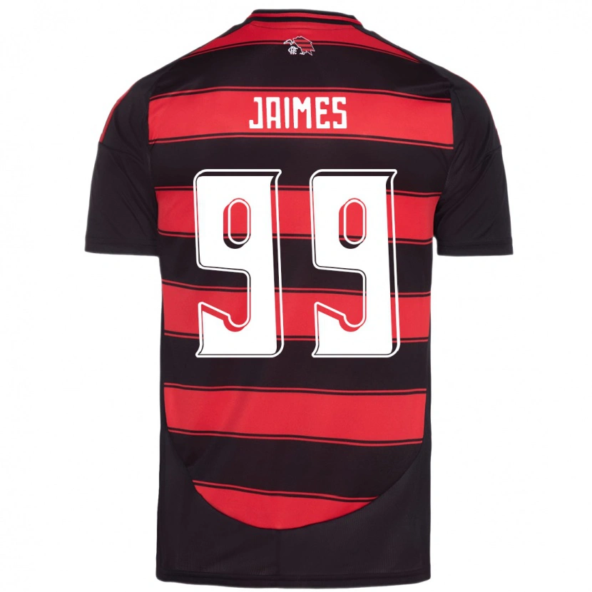 Danxen Dětské Sole Jaimes #99 Bílá Červená Domů Hráčské Dresy 2025/26 Dres
