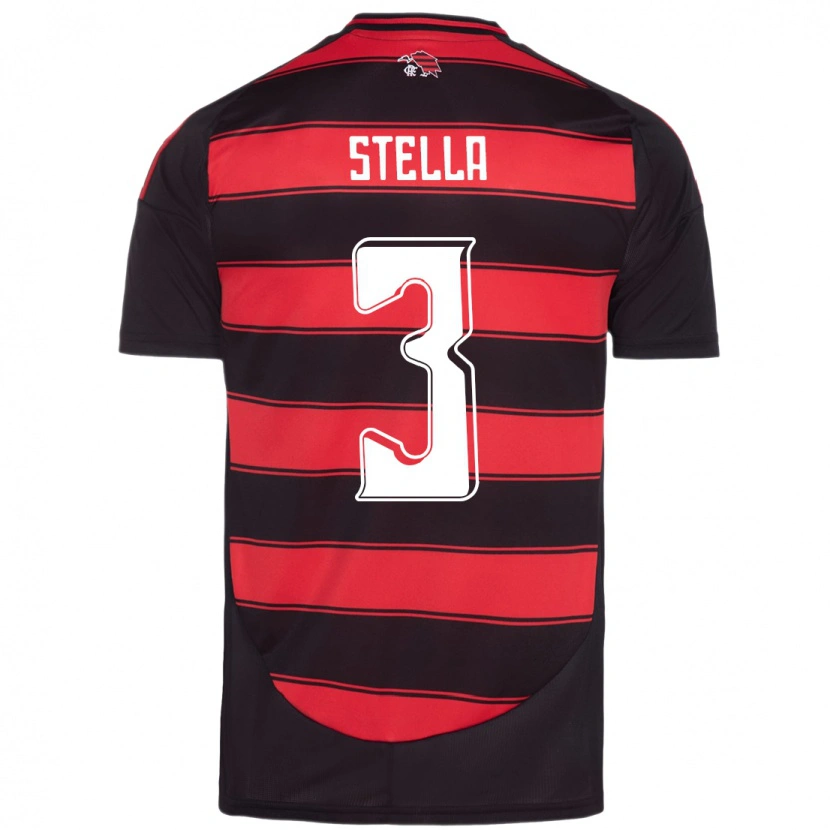 Danxen Dětské Stella #3 Bílá Červená Domů Hráčské Dresy 2025/26 Dres