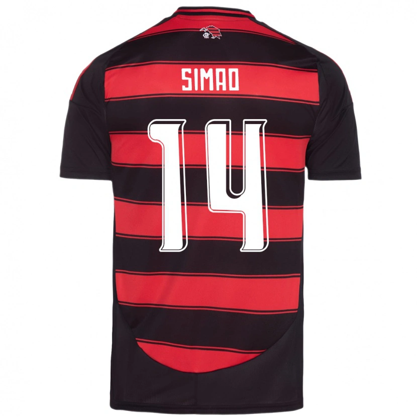 Danxen Dětské Samhia Simao #14 Bílá Červená Domů Hráčské Dresy 2025/26 Dres
