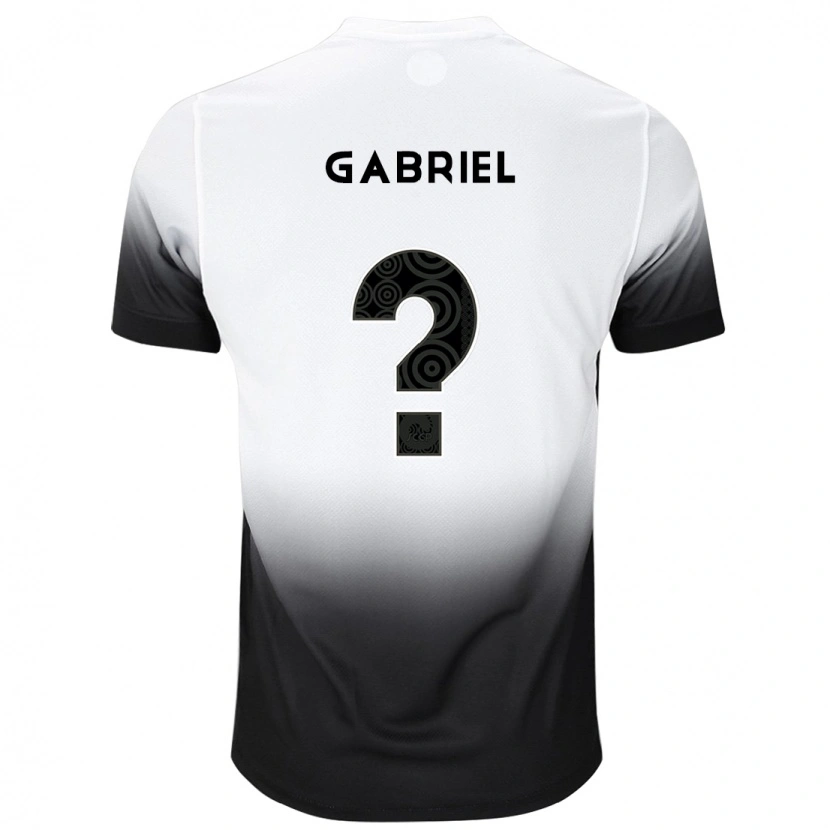 Danxen Dětské Gabriel #0 Černá Bílá Domů Hráčské Dresy 2025/26 Dres