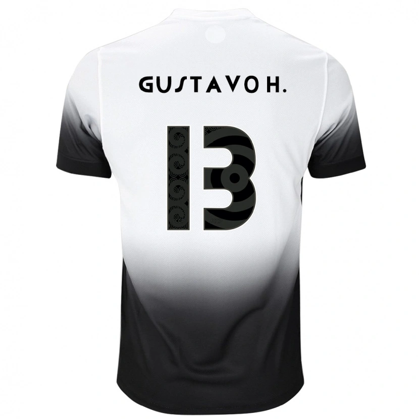 Danxen Dětské Gustavo Henrique #13 Černá Bílá Domů Hráčské Dresy 2025/26 Dres