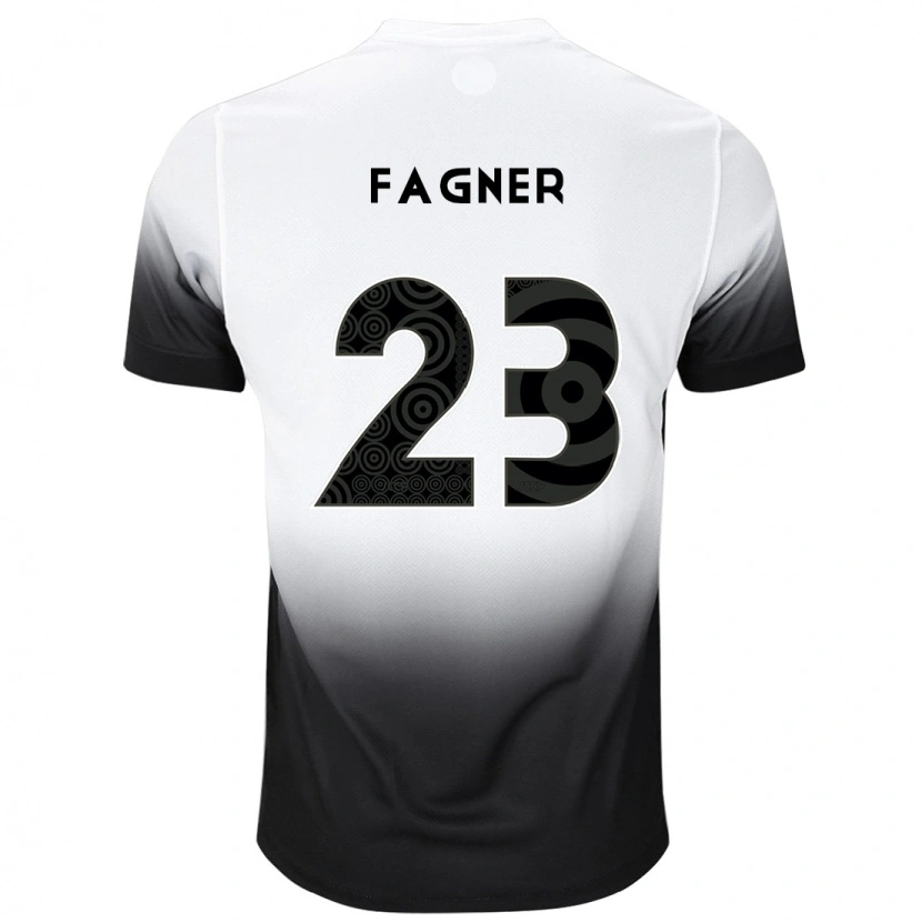 Danxen Dětské Fagner #23 Černá Bílá Domů Hráčské Dresy 2025/26 Dres