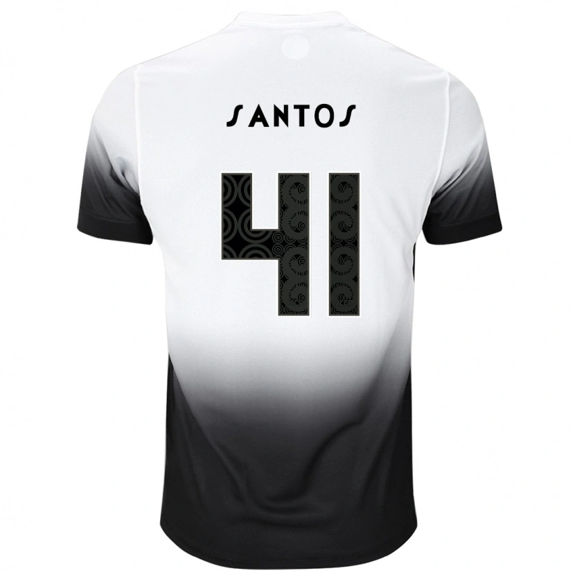 Danxen Dětské Renato Santos #41 Bílá Černá Domů Hráčské Dresy 2025/26 Dres