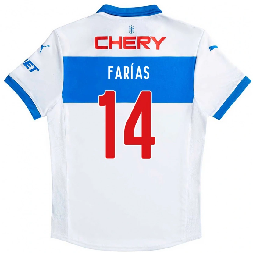 Danxen Dětské Agustín Farías #14 Královská Modrá Bílá Domů Hráčské Dresy 2025/26 Dres