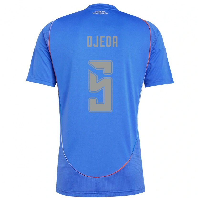Danxen Dětské Emmanuel Ojeda #5 Oranžová Červená Domů Hráčské Dresy 2025/26 Dres