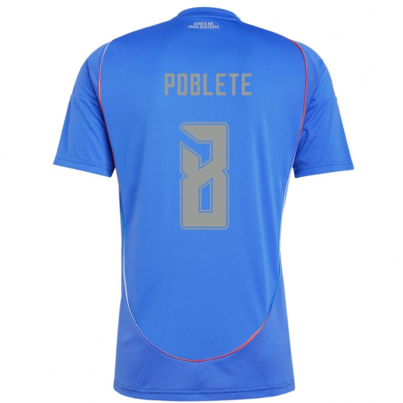 Danxen Dětské Israel Poblete #8 Oranžová Červená Domů Hráčské Dresy 2025/26 Dres